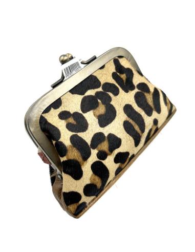 MONEDEROS DE PIEL ANIMAL PRINT LEOPARDO | COMPLEMENTOS MUJER