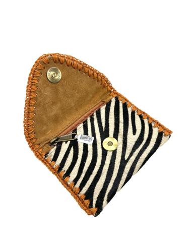 MONEDEROS MUJER BOHO PIEL ANIMAL PRINT CEBRA | ACCESORIOS MODA