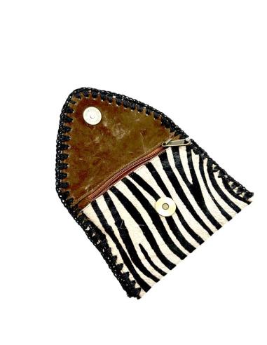 MONEDEROS MUJER PIEL ANIMAL PRINT CEBRA | ACCESORIOS MODA