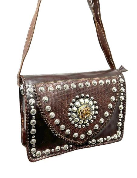 BOLSOS MUJER CUERO EN PIEL MARRON CHOCOLATE | EL JARDIN DEL DESEO