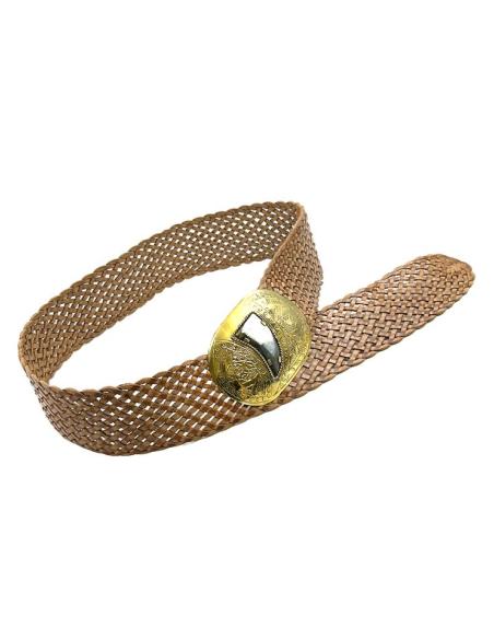 CINTURONES MUJER DE PIEL CUERO MARRON TOFFEE | EL JARDIN DEL DESEO