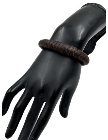 PULSERAS DE CUERO MARRONES Y ANCHAS HOMBRE Y MUJER | EL JARDIN DEL DESEO