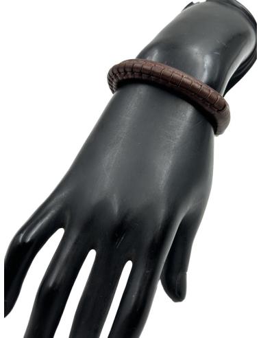 PULSERAS PARA HOMBRE EN CUERO MARRON HECHO A MANO | EL JARDIN DEL DESEO