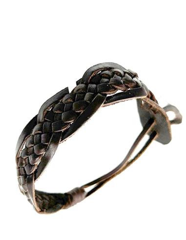 PULSERAS CUERO TRENZA ANCHA HOMBRE Y MUJER | EL JARDIN DEL DESEO