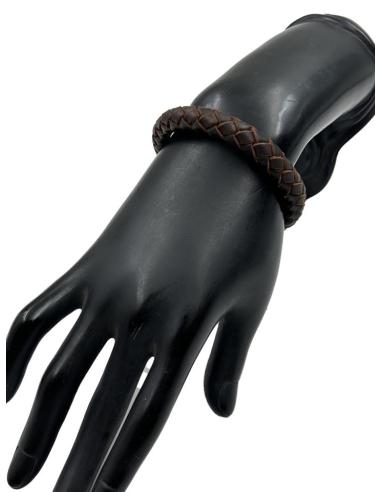 PULSERAS HOMBRE DE CUERO TRENZADAS ANCHAS | EL JARDIN DEL DESEO