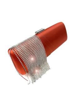 BOLSOS ROJOS DE FIESTA CON CASCADA DE CRISTAL | EL JARDIN DEL DESEO