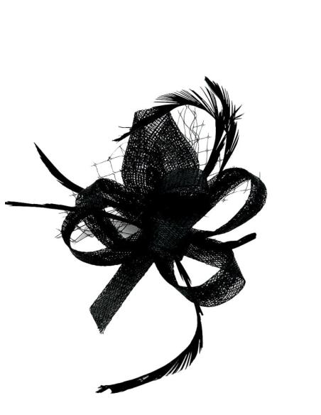 TOCADOS PEQUEÑOS NEGROS MADRINA E INVITADA | BODAS Y BAUTIZOS