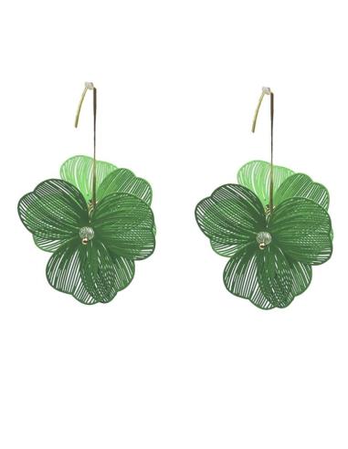 PENDIENTES FLORES LARGOS Y PETALOS COLOR | ACCESORIOS MODA