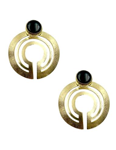 PENDIENTES MUJER DORADOS DISEÑO ORIGINAL INVITADA | EL JARDIN DEL DESEO