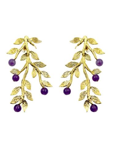 PENDIENTES LARGOS DORADOS PARA INVITADAS DE BODAS | EL JARDIN DEL DESEO
