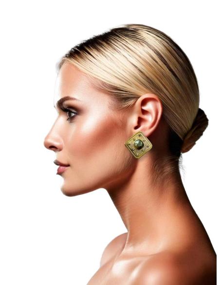 PENDIENTES BODA CORTOS ESTILO VINTAGE | EL JARDIN DEL DESEO