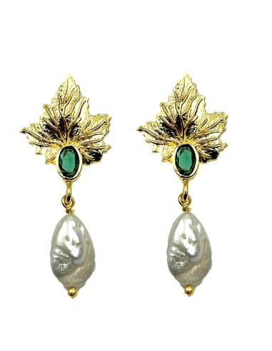 PENDIENTES MUJER ELEGANTES PEQUEÑOS CON PERLA | EL JARDIN DEL DESEO