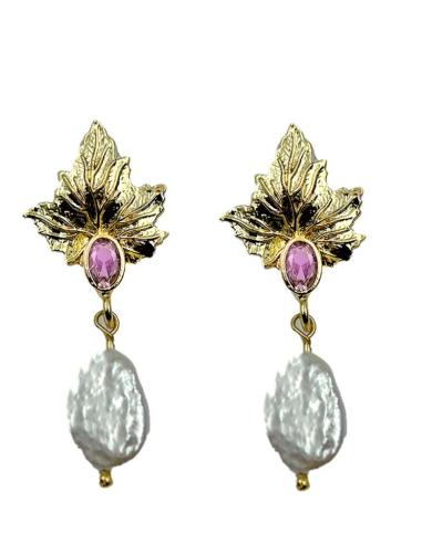 PENDIENTES MUJER ELEGANTES PEQUEÑOS CON PERLA | EL JARDIN DEL DESEO