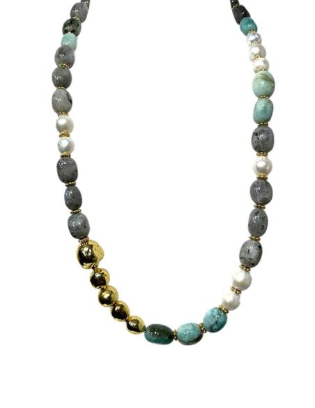 COLLARES MUJER DE PERLAS Y PIEDRAS SEMIPRECIOSAS | EL JARDIN DEL DESEO