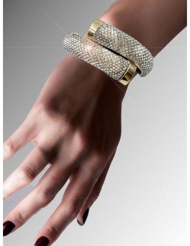PULSERAS MUJER BRILLO CRISTAL DE FIESTA AJUSTABLES | EL JARDIN DEL DESEO