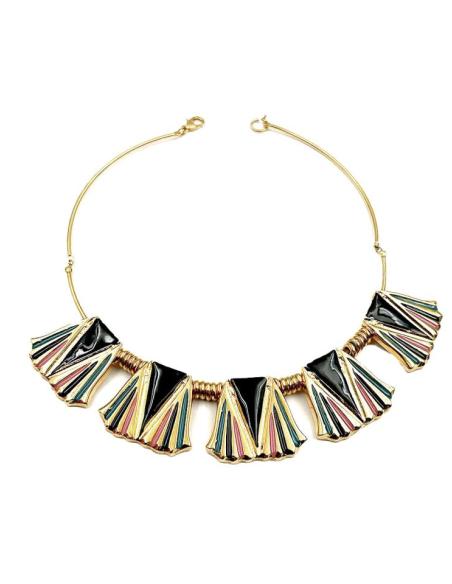 COLLARES MUJER DORADOS INSPIRADOS EN EGIPTO PARA EVENTOS