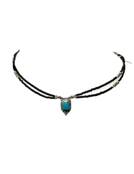 COLLARES DE PIEDRAS NEGRAS JOYAS TIBET