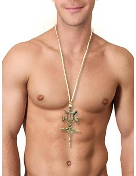 COLLARES DE CRUCES DORADAS CRUZ TUAREG TAHOUA PARA HOMBRE Y MUJER