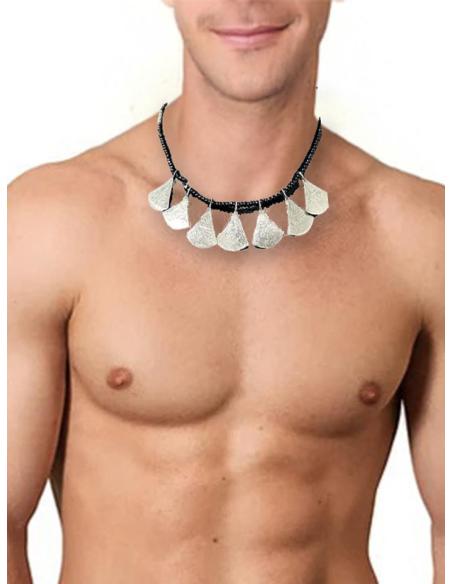COLLARES TUAREG NEGROS Y PLATEADOS JOYERIA BOHEMIA