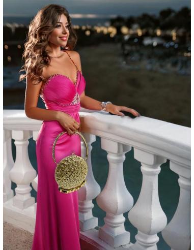 BOLSOS DORADOS COFRE METALIZADO CON ASA DE MANO | ACCESORIOS BODA