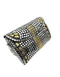 Imagen del producto BOLSOS PLATEADOS COFRES DE METAL CUADRADOS | ACCESORIOS BODA
