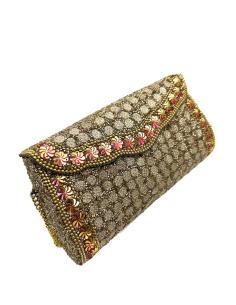 Imagen del producto BOLSOS MUJER DORADOS ENVEJECIDO CON PEDRERIA | BOLSOS BODA