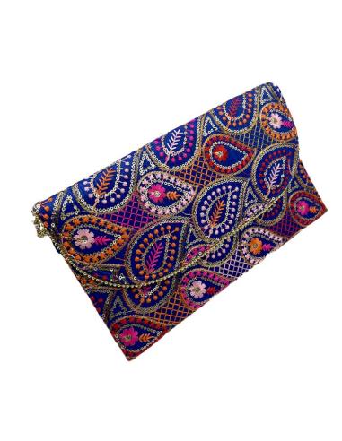 BOLSOS AZULONES ESTAMPADAS CARTERAS PARA INVITADAS | ACCESORIOS BODA