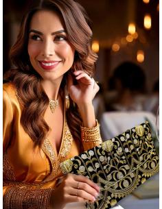 BOLSOS NEGROS PARA BODAS CON ESTAMPADO DORADO | ACCESORIOS INVITADA 2