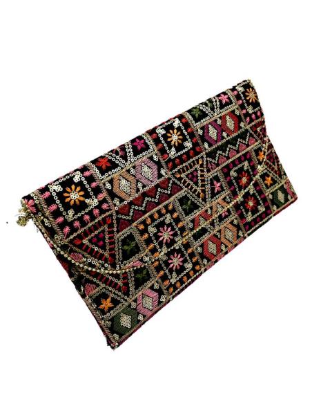 BOLSOS MUJER NEGROS CARTERAS ELEGANTES ESTAMPADAS | ACCESORIOS BODA