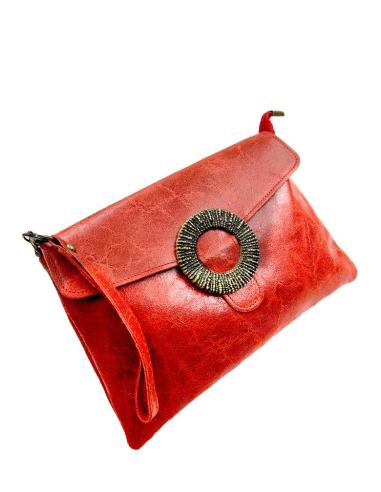 BOLSOS PIEL ROJOS PRACTICA CARTERA DE DIA Y NOCHE | BOLSOS MUJER