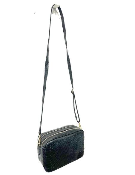 BOLSOS MUJER DE NEGROS DIBUJO SERPIENTE | BOLSOS MADRID