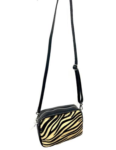 BOLSOS MUJER PIEL PELO CEBRA MARRON Y NEGRO | BOLSOS ANIMAL PRINT MODA
