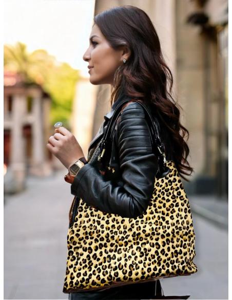 BOLSOS PIEL LEOPARDO MOTA PEQUEÑA | BOLSOS ANIMAL PRINT MODA