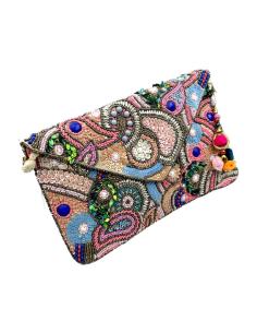 BOLSOS MUJER CARTERAS MULTICOLOR CON LENTEJUELAS | ACCESORIOS MODA INVITADA