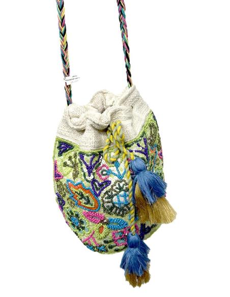 BOLSOS MUJER VERDES SAQUITO VERANO CON LENTEJUELAS | BOLSOS ORIGINALES