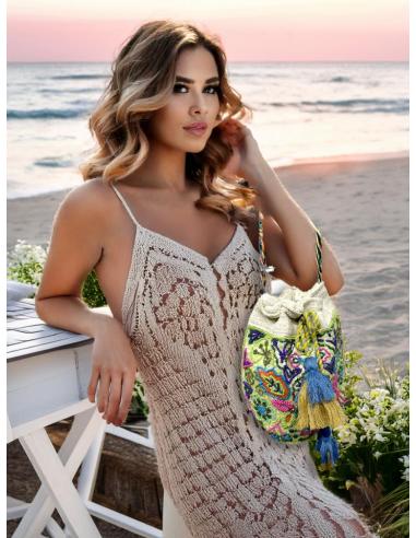 BOLSOS MUJER VERDES SAQUITO VERANO CON LENTEJUELAS | BOLSOS ORIGINALES