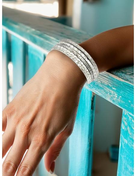 PULSERAS PLATEADAS FINAS INDIAS BOHEMIAS | ACCESORIOS MUJER