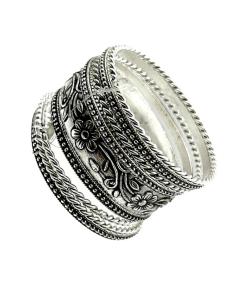 Imagen del producto PULSERAS PLATEADAS ESTILO SEMANARIO INDIA | ACCESORIOS MUJER