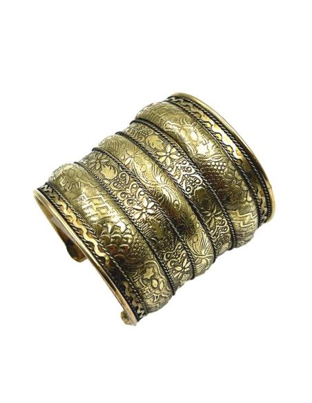 PULSERAS DORADAS BRAZALETES ANCHOS BOHEMIOS | JOYAS TRIBALES