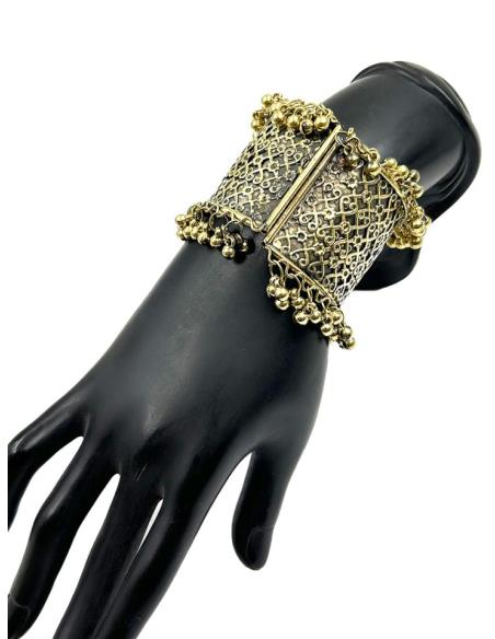 PULSERAS DORADAS INDIAS BRAZALETES TRIBALES ANCHOS | ACCESORIOS BOHO