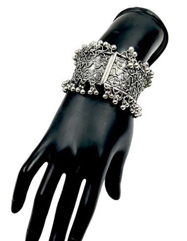 PULSERAS MUJER PLATEADAS ANCHAS BRAZALETE TRIBAL | COMPLEMENTOS BOHO