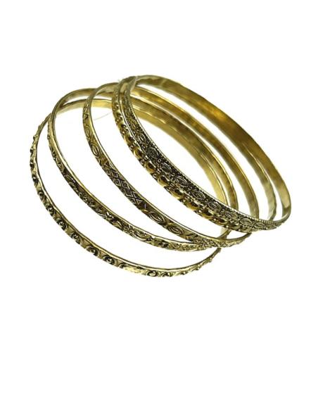 PULSERAS DORADAS FINAS INDIAS BOHEMIAS | ACCESORIOS MUJER