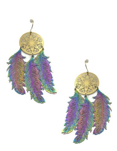 PENDIENTES LARGOS DORADOS DE ATRAPASUEÑOS | ONLINE Y MADRID