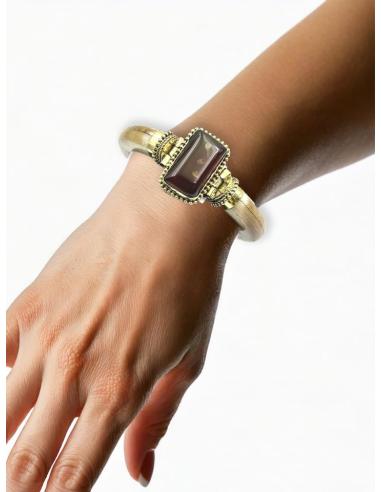 PULSERAS HUESO MARRONES CON PIEDRAS SEMIPRECIOSAS | ACCESORIOS BOHO