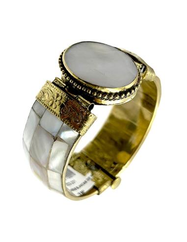 PULSERAS BLANCAS DE NACAR IBICENCAS Y BOHO CHIC | ACCESORIOS MUJER