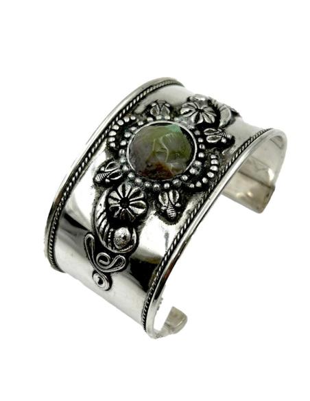 PULSERAS MUJER BRAZALETES PLATEADOS CON PIEDRA | ACCESORIOS MUJER