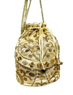 BOLSOS BEIGE Y DORADOS LIMOSNERAS BOMBONERAS BODA | BOLSOS MUJER