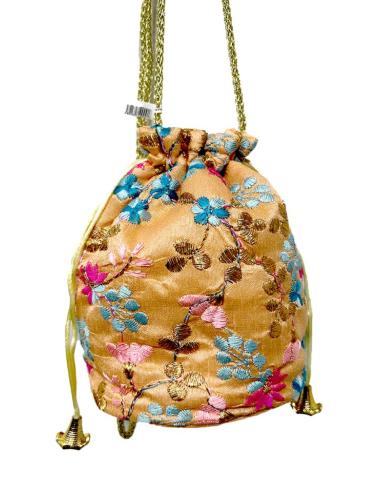 BOLSOS BODA CORAL CLARO LIMOSNERA FIESTA DE FLORES | BOMBONERAS MUJER