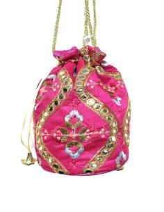 BOLSOS BODA FUCSIAS LIMOSNERAS FIESTA CON FLORES | BOMBONERAS MUJER