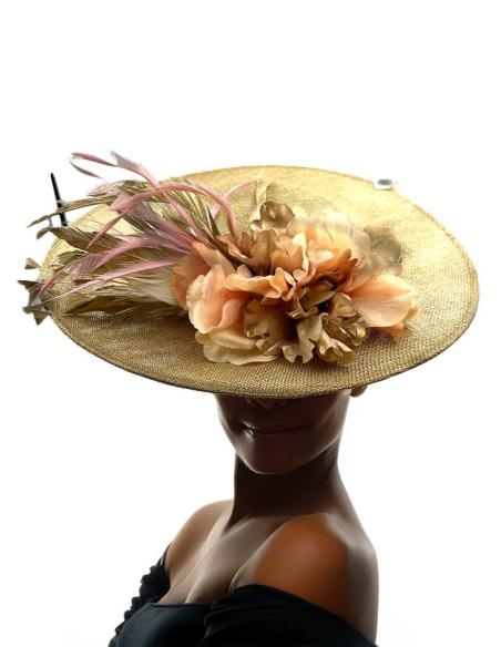 TOCADOS DORADOS ELEGANTES PARA BODAS DE DIA | TOCADOS MUJER